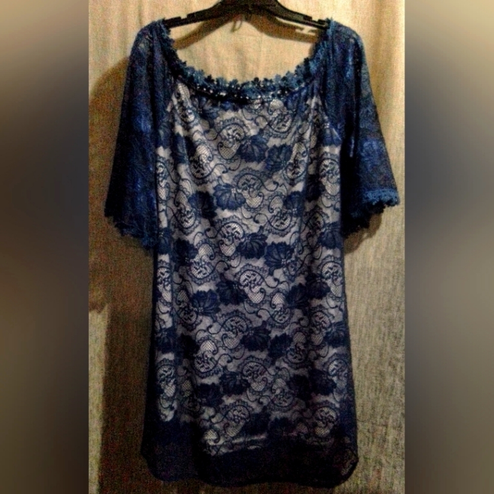 Blue Lace Dress